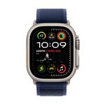 Apple Watch Ultra 2 GPS + Cellular 49 mm puzdro z prírodného titánu s modrou slučkou Trail Loop - S/M (MX4J3CS/A)