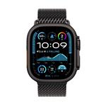 Apple Watch Ultra 2 GPS + Cellular 49mm Black Titanium Case with Black Titanium Milanese Loop - L (MX5V3CS/A)