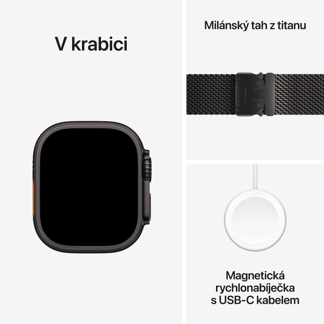 Apple Watch Ultra 2 GPS + Cellular 49mm Black Titanium Milanese - M