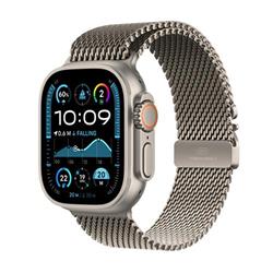 Apple Watch Ultra 2 GPS + Cellular 49mm Natural Titanium Case with Natural Titanium Milanese Loop - L (MX5T3CS/A)