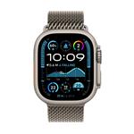 Apple Watch Ultra 2 GPS + Cellular 49mm Natural Titanium Case with Natural Titanium Milanese Loop - S (MX4M3CS/A)