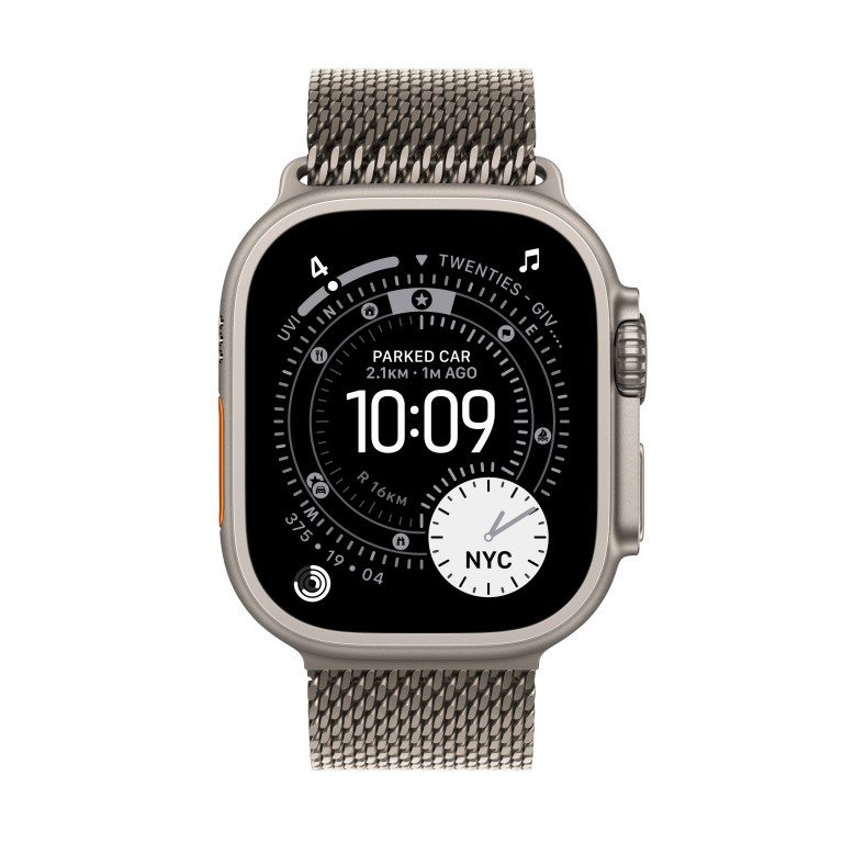 Apple Watch Ultra 3 GPS + Cellular 49 mm Titanium + Titanium Mil Loop - Malé