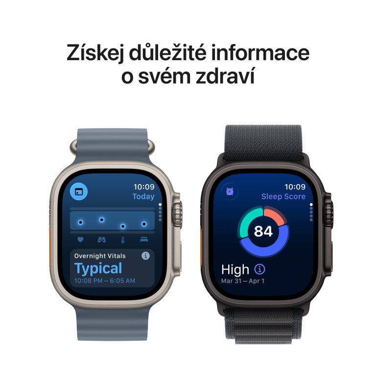 Apple Watch Ultra 3 GPS + Cellular 49 mm Titanium + Titanium Mil Loop - Malé