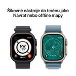 Apple Watch Ultra 3 GPS + Cellular 49mm titánové puzdro svetlomodré - Malé