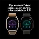 Apple Watch Ultra 4 GPS + Cellular 49 mm, čierne titánové puzdro s burgundským remienkom Alpine Loop – S