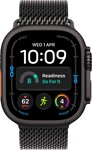 Apple Watch Ultra 4 GPS + Cellular 49mm Black Titanium Case with Black Titanium Milanese Loop - M