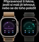 Apple Watch Ultra 4 GPS + Cellular 49mm Natural Titanium Case with Translucent Grey Ocean Band