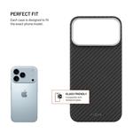 Aramidový zadný kryt FIXED MagVelar s podporou MagSafe pre Apple iPhone 17 Pro Max, čierny