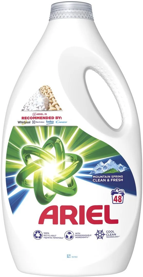 Ariel gel na praní Mountain Spring 48 PD, 2,4l