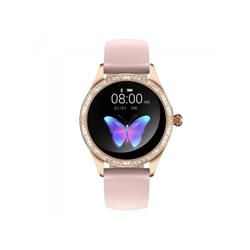 ARMODD Candywatch Crystal 2 zlatá s růžovým řemínkem