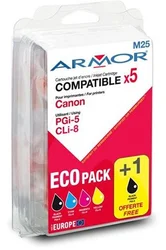 ARMOR cartridge PGI5, CLI8 pro Canon iP 4200 s čipem, multipack (PGI-5/CLI-8 CMY) - alternativní