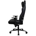 AROZZI herní židle VERNAZZA XL SoftPU Pure Black/ povrch polyuretan/ černá