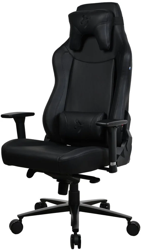 AROZZI herní židle VERNAZZA XL SoftPU Pure Black/ povrch polyuretan/ černá