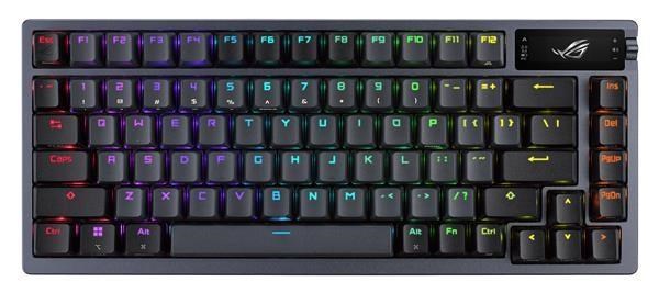 ASUS ROG AZOTH, mechanický, Bluetooth, americký, čierny