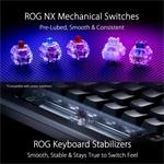 ASUS ROG AZOTH Moonlight White, mechanický, Bluetooth, USA, biely