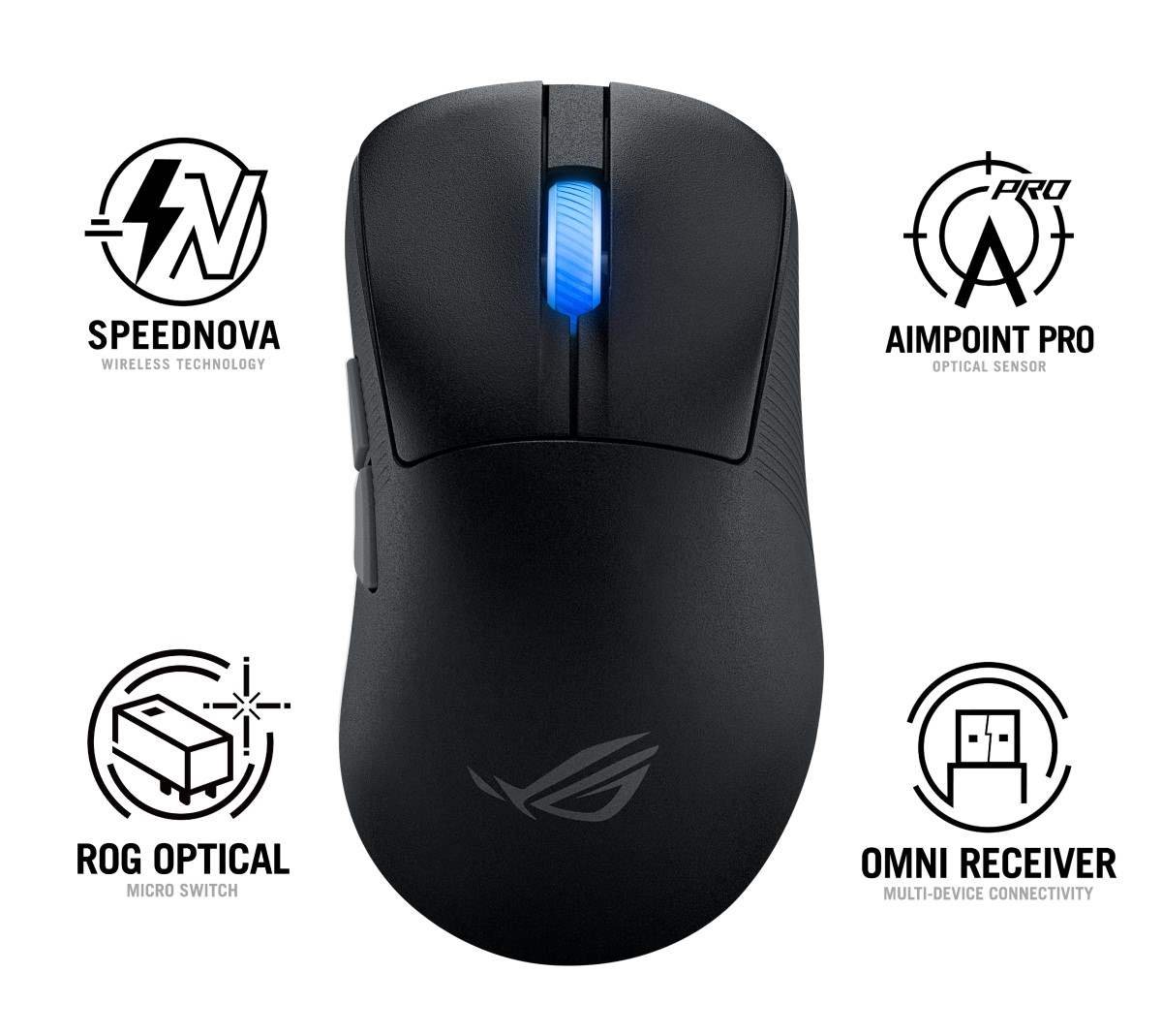 ASUS ROG Keris II Ace, čierna