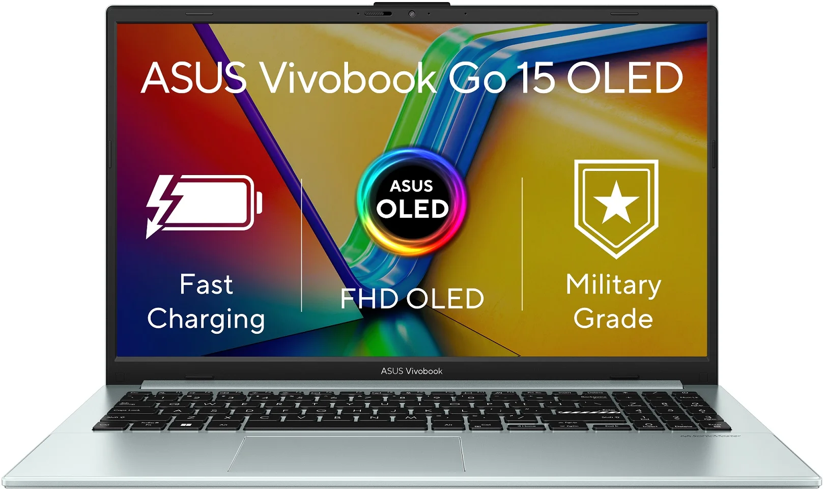 ASUS Vivobook Go 15 OLED E1504FA-OLED180W Zelená Sivá