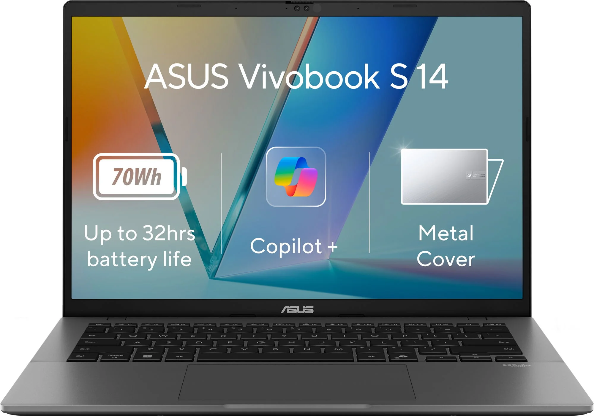ASUS Vivobook S14 S3407QA-KP014W Matte Gray kovový