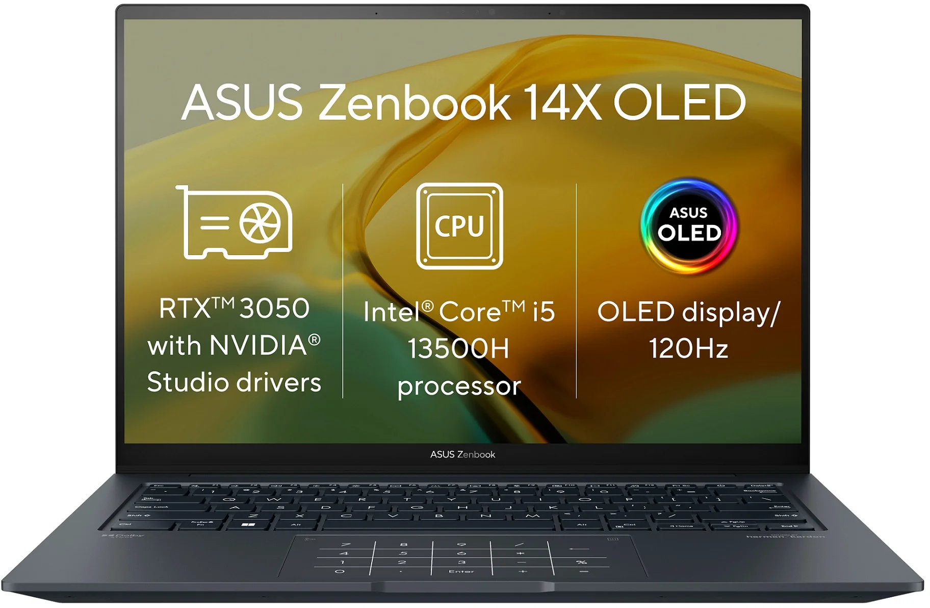 ASUS Zenbook 14X OLED UX3404VC-M9170W Inkwell Gray celokovový