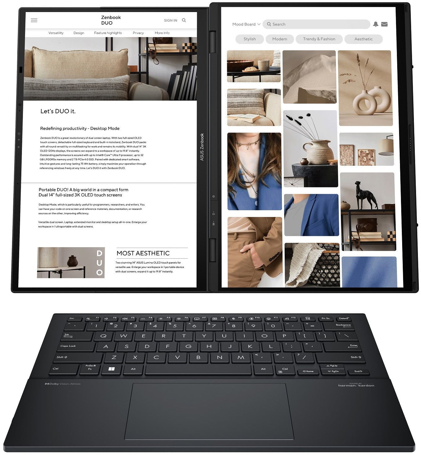 ASUS Zenbook Duo OLED UX8406CA-OLED304WZ Inkwell Gray celokovový (bez napájacieho adaptéra)