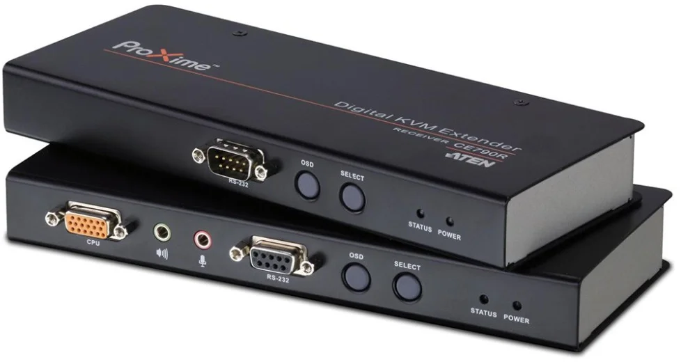 ATEN Extender PC over IP konzole USB + sériový port RS232 (CE790