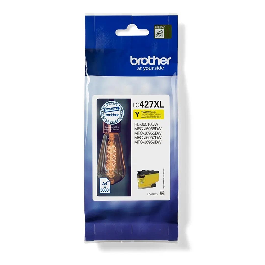 Atrament Brother LC-427XLY, žltý, 5000 strán za minútu - originálny