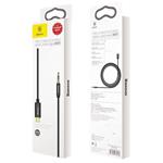 Audio kábel Baseus série Yiven USB-C / 3,5 mm Jack 1,2 m, čierny