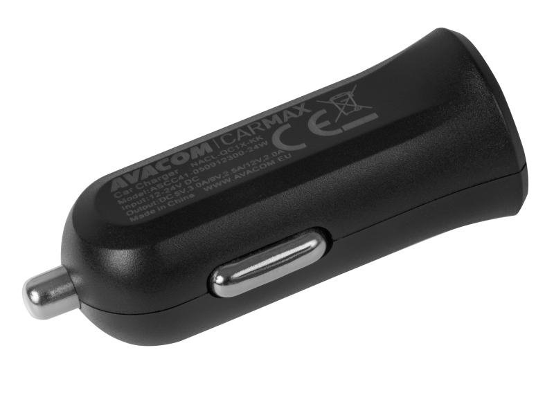 AVACOM CarMAX nabíjačka do auta s Qualcomm Quick Charge 3.0, čierna NACL-QC1X-KK