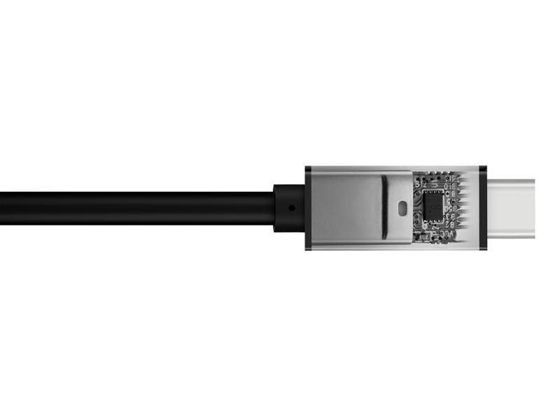 AVACOM Dátový a nabíjací kábel USB USB-C - USB USB-C, 100cm, 60W E-Mark, čierny