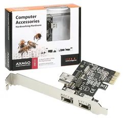 AXAGO PCEF-X1 PCIe adapter 2+2x 1394a VIA