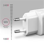 AXAGON ACU-PD30W, napájacia nabíjačka 30 W, 1x port USB-C, PD3.0/PPS/QC4+/SFC/AFC/Apple, biela