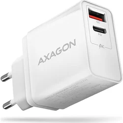 AXAGON ACU-PQ22W, sieťová nabíjačka PD & QUICK 22 W, biela