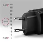 AXAGON ACU-PQ30 Napájacia nabíjačka 30 W, 2x port (USB-A + USB-C), PD3.0/PPS/QC4+/AFC/Apple, čierna