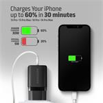 AXAGON ACU-PQ30 Napájacia nabíjačka 30 W, 2x port (USB-A + USB-C), PD3.0/PPS/QC4+/AFC/Apple, čierna