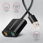 AXAGON ADA-12, USB 2.0 - externý zvuková karta