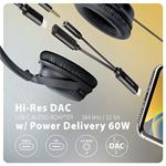 AXAGON ADA-HCPD, USB-C na 3,5 mm jack - Hi-Res DAC audio adaptér, 384 kHz/32bit, stereo, PD 60W 3A