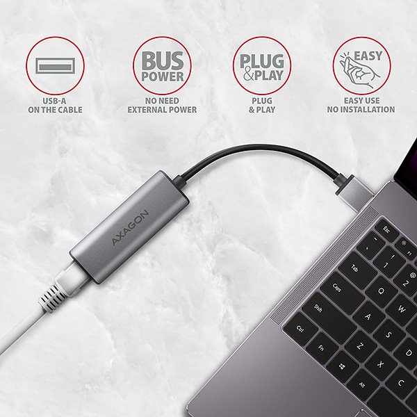 AXAGON ADE-25R USB-A 3.2 Gen 1 - 2,5 Gigabit Ethernet