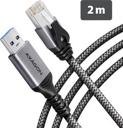 AXAGON ADE-AM20, adaptér USB-A Gigabit Ethernet (2 m)