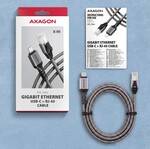 AXAGON ADE-CM20, USB-C Gigabit Ethernet adaptér (2m)