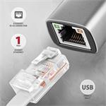 AXAGON ADE-TXCA, USB-C + USB-A 3.2 Gen 1 - Gigabitová sieťová karta, Asix AX88179, automatická inštalácia