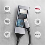 AXAGON ADE-TXPD, USB-C 3.2 Gen 1 - Gigabitová sieťová karta, Asix AX88179, PD 100W, automatická inštalácia