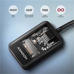 AXAGON ADM2-AM USB-A 10Gb/s - adaptér M.2 NVMe a SATA SSD, kábel USB-A 10 cm