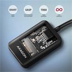AXAGON ADM2-CM USB-C 10Gb/s - adaptér M.2 NVMe a SATA SSD, kábel USB-C 10 cm