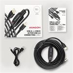 AXAGON ADR-210B, USB 2.0 A-M -> B-M aktivní propojovací / repeater kabel, 10m