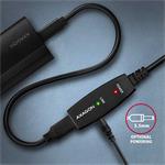 AXAGON ADR-215, USB 2.0 A-M -> A-F aktívny predlžovací / opakovací kábel, 15 m