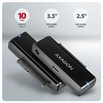 AXAGON ADSA-FPX, adaptér USB-C 10Gb/s - SATA 6G, 2,5"/3,5" SSD/HDD FAST PORT X, vrátane. Napájací zdroj AC