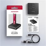 AXAGON ADSA-M2C11, USB-C 10Gbps dokovací stanice pro 1× M.2 NVMe/SATA SSD