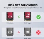 AXAGON ADSA-M2C22L, USB-C 20Gbps dokovací stanice pro 2× M.2 NVMe SSD s funkcí klonování