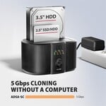AXAGON ADSA-SC, dokovacia stanica USB-C 5 Gbps