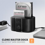 AXAGON ADSA-SC, USB-C 5Gbps dokovací stanice